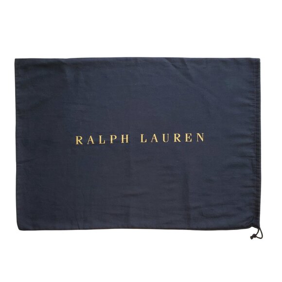Ralph Lauren Large Navy / Gold Protective Dustbag 25" x 17.5" - Picture 1 of 7